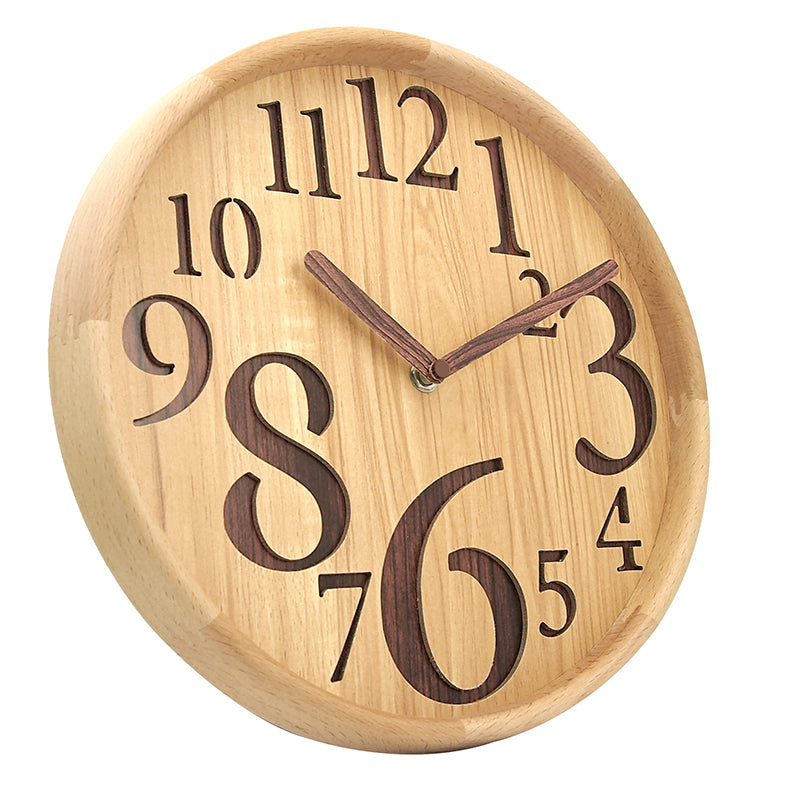 Wall Clock with Varied Number Sizes