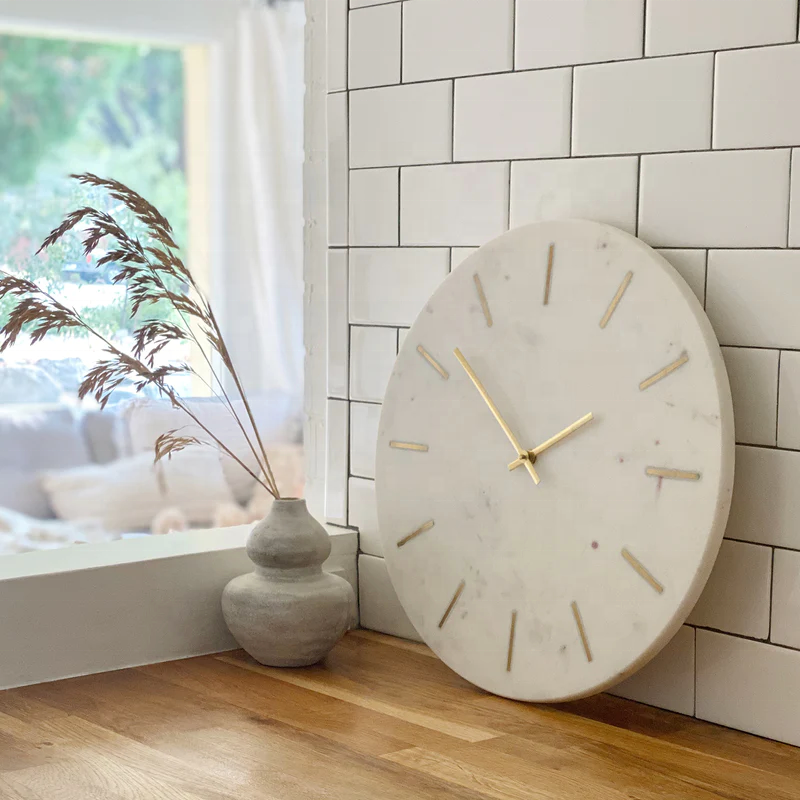 Clock with Minimal Line Markers