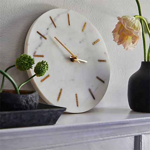 Clock with Minimal Line Markers