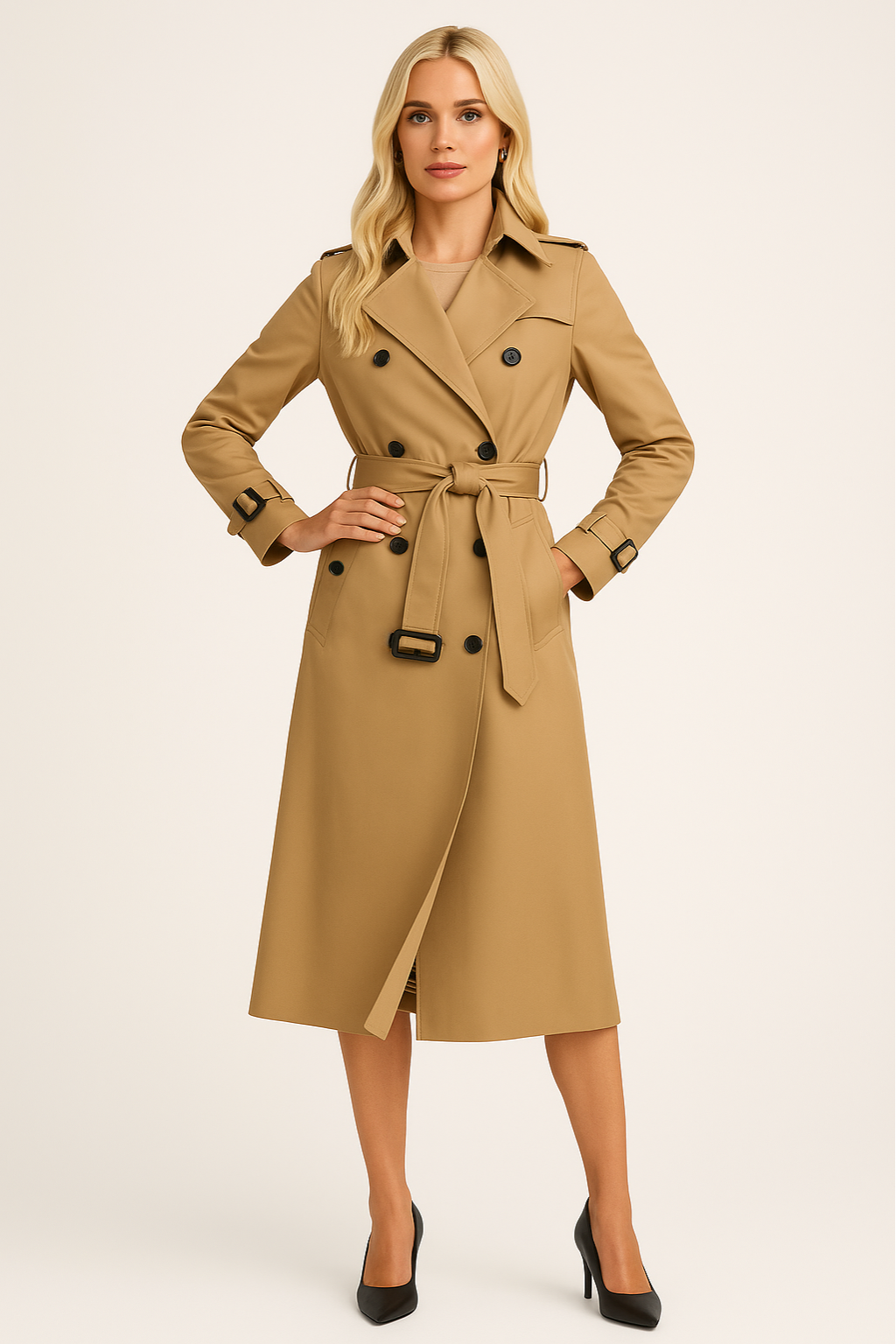 Women’s Double Button Trench Coat