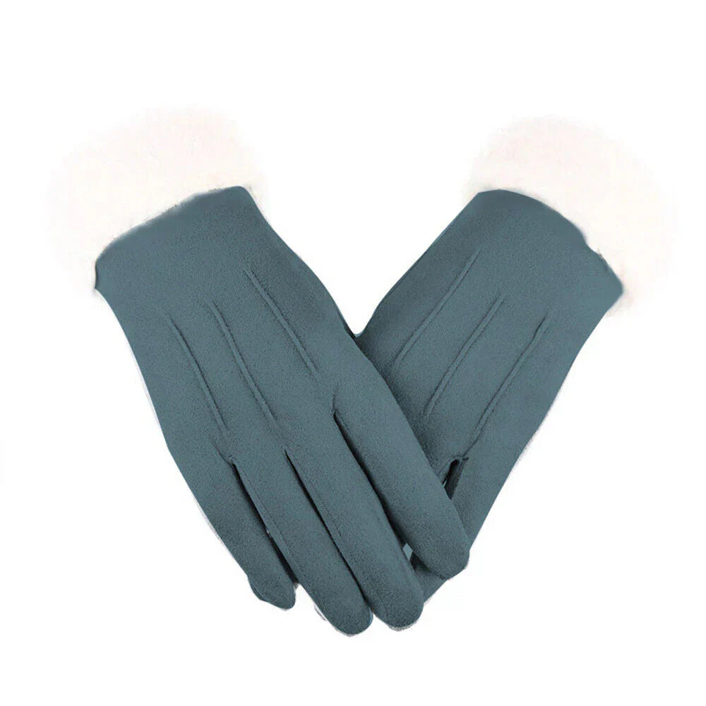 Trendy Suede Ladies Gloves - Mirella
