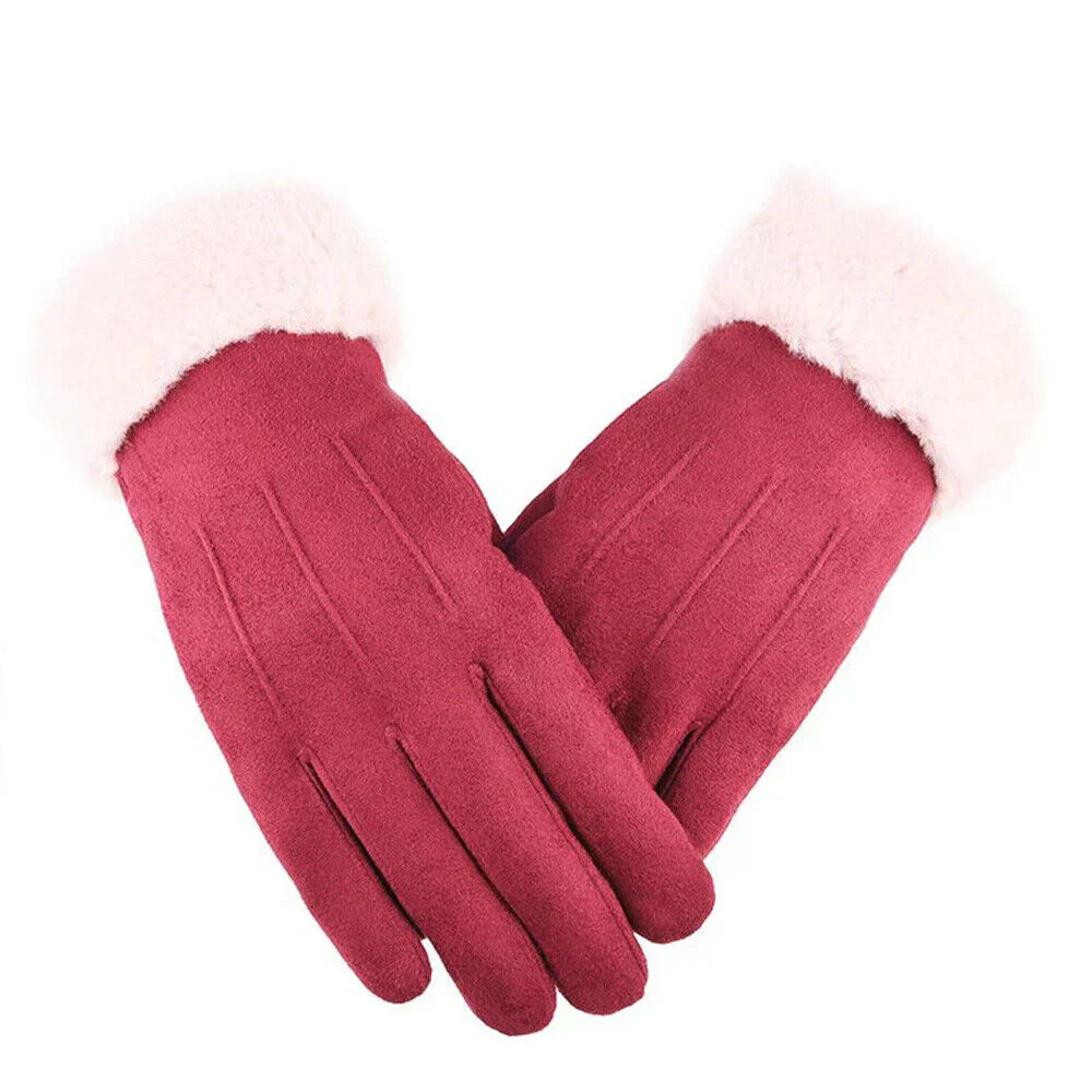 Trendy Suede Ladies Gloves - Mirella